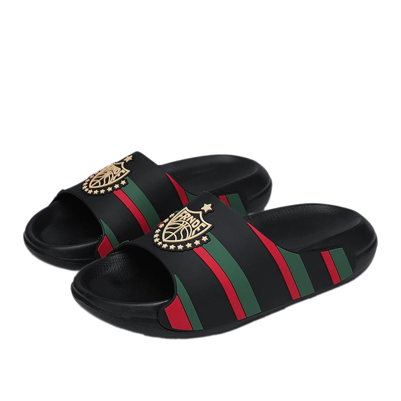 YRZL Men's Slippers Lightweight Non Slip EVA Slides Big Size Summer Beach Shoes Comfortable Fashion Thick Sole Sandals for Men